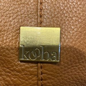 KOOBA brown shoulder bag, genuine leather.